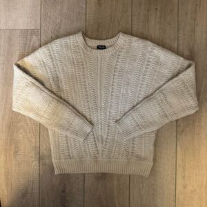 Splendid Cream Knitted Sweater